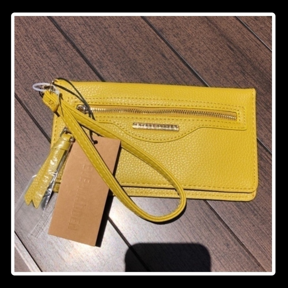 STEVE MADDEN B-Nelly Core Fold Over/Bifold Wristlet Wallet in Marigold NWT - Picture 12 of 13